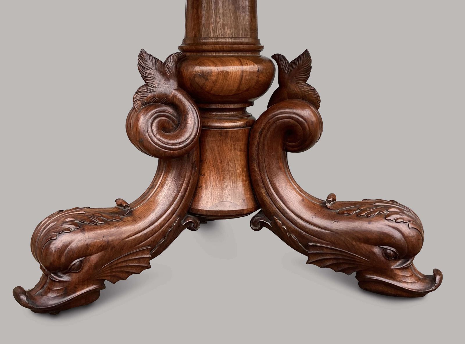 Magnificent C19th Large Walnut And Specimen Marble Centre Table photo for sale