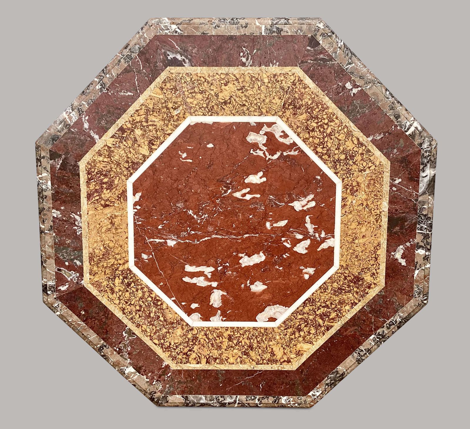 Magnificent C19th Large Walnut And Specimen Marble Centre Table photo vintage