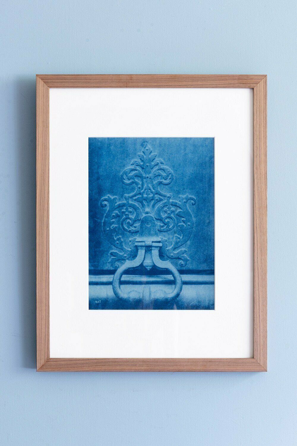 Door Knockers, Pair Of Cyanotype Prints, C. 1875 photo 900.0