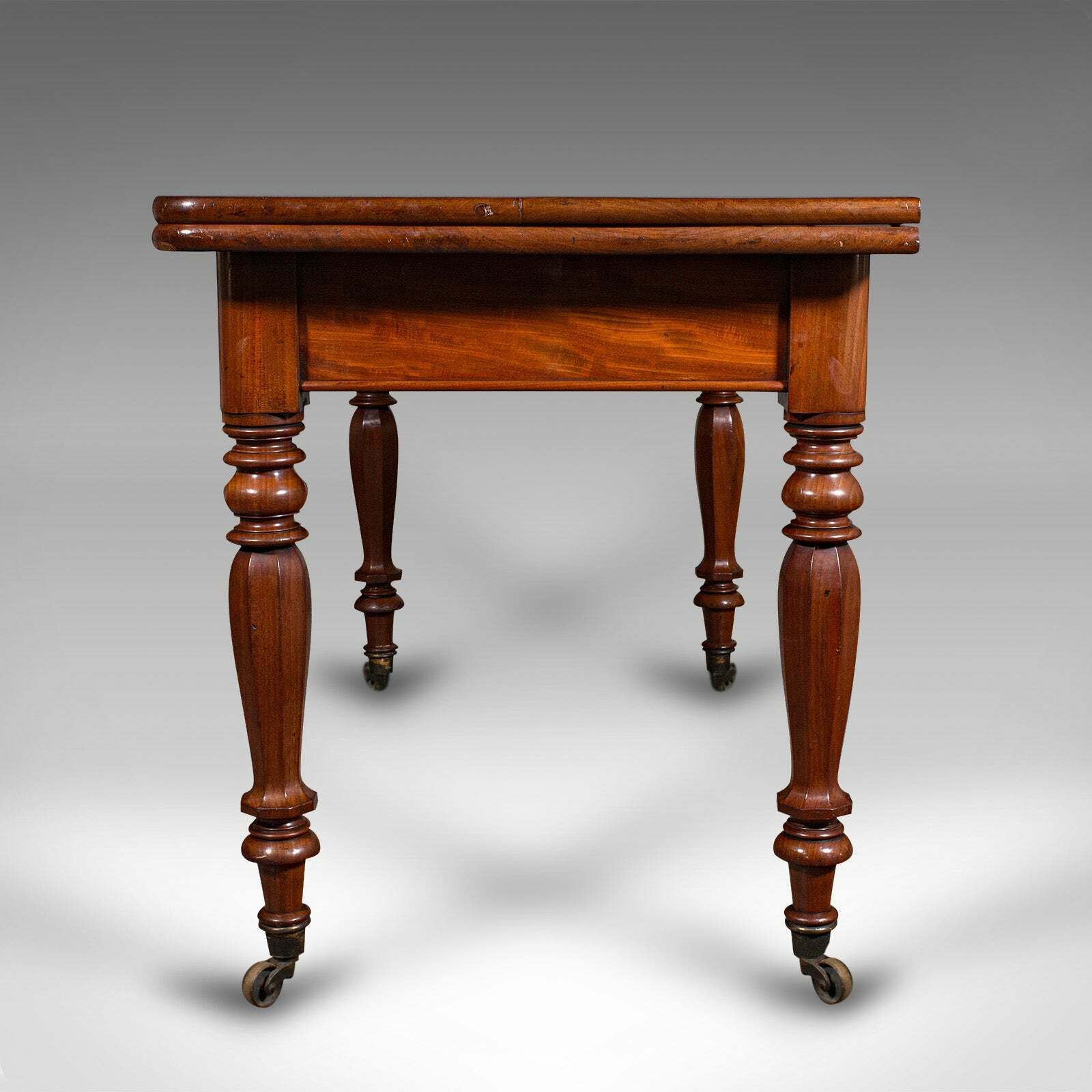 Antique Metamorphic Console Table, English, 4 Seat Dining, Gaming, William IV photo vintage