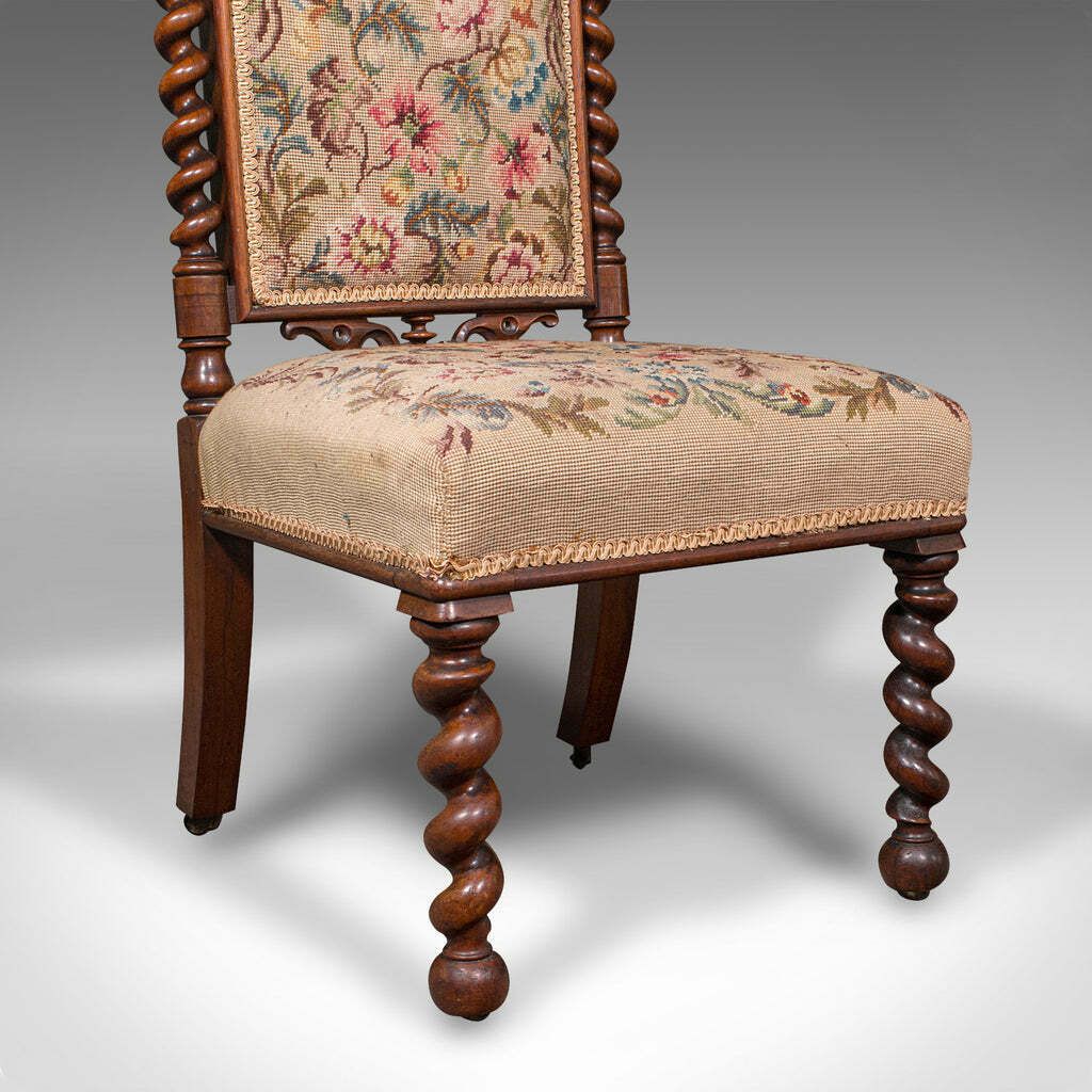 1695.0 Antique Rector's Prie Dieu Chair, English, Ecclesiastical Prayer Seat, Regency photo
