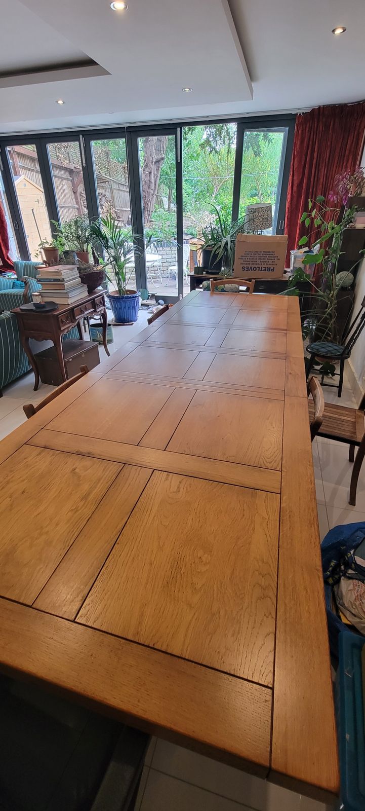 Oak Dining Table, Extendable photo vinterior