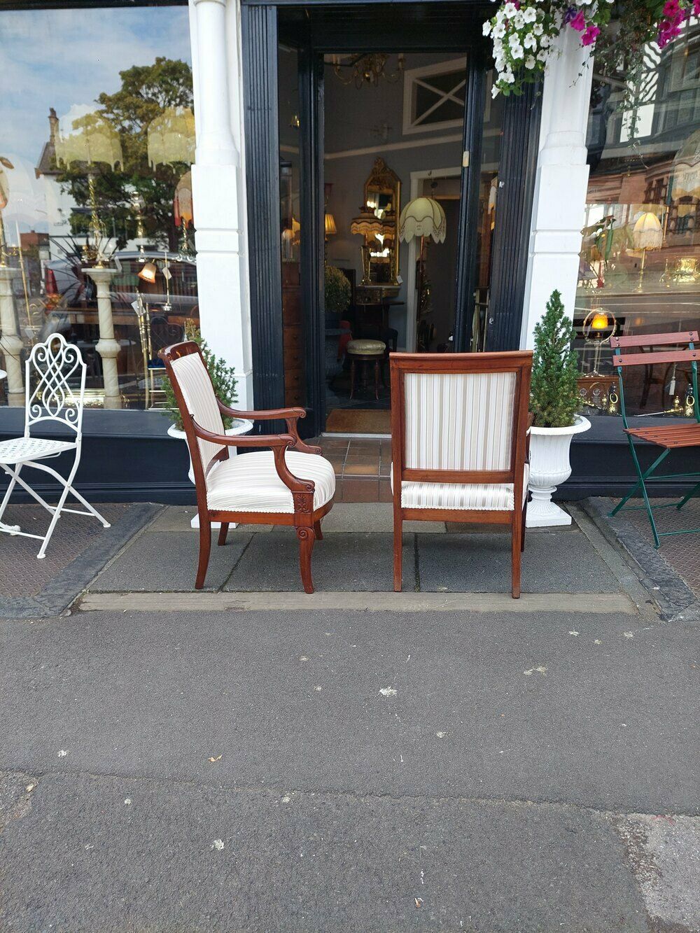 Pair Of Late 19th Carved Mahogany Armchairs photo vinterior