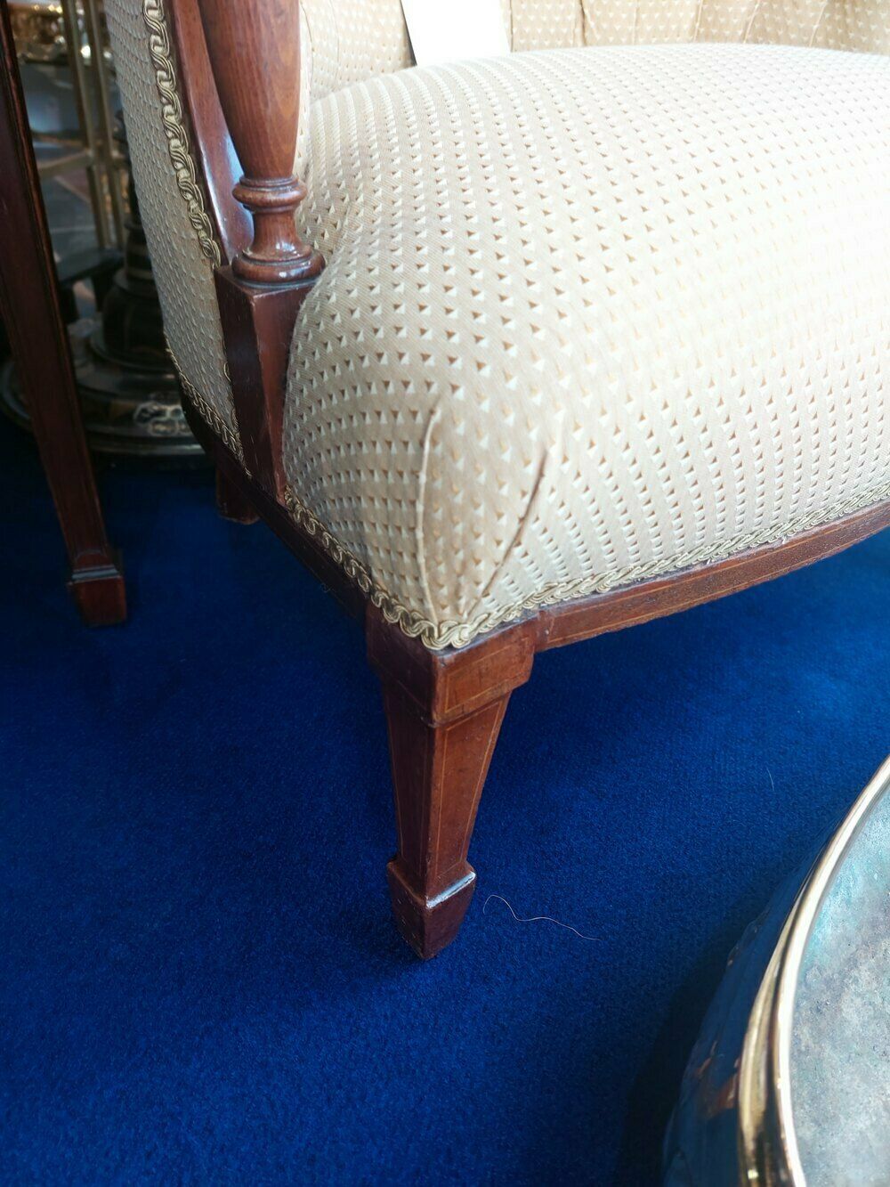 Edwardian Mahogany And Inlaid Child's Armchair photo furniture
