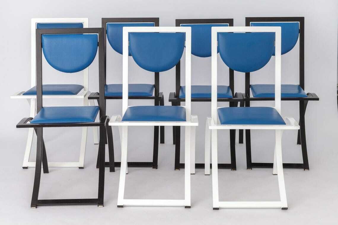 7 Dining Chairs By Karl Friedrich Förster For Kff Germany 1980s Set Of 7