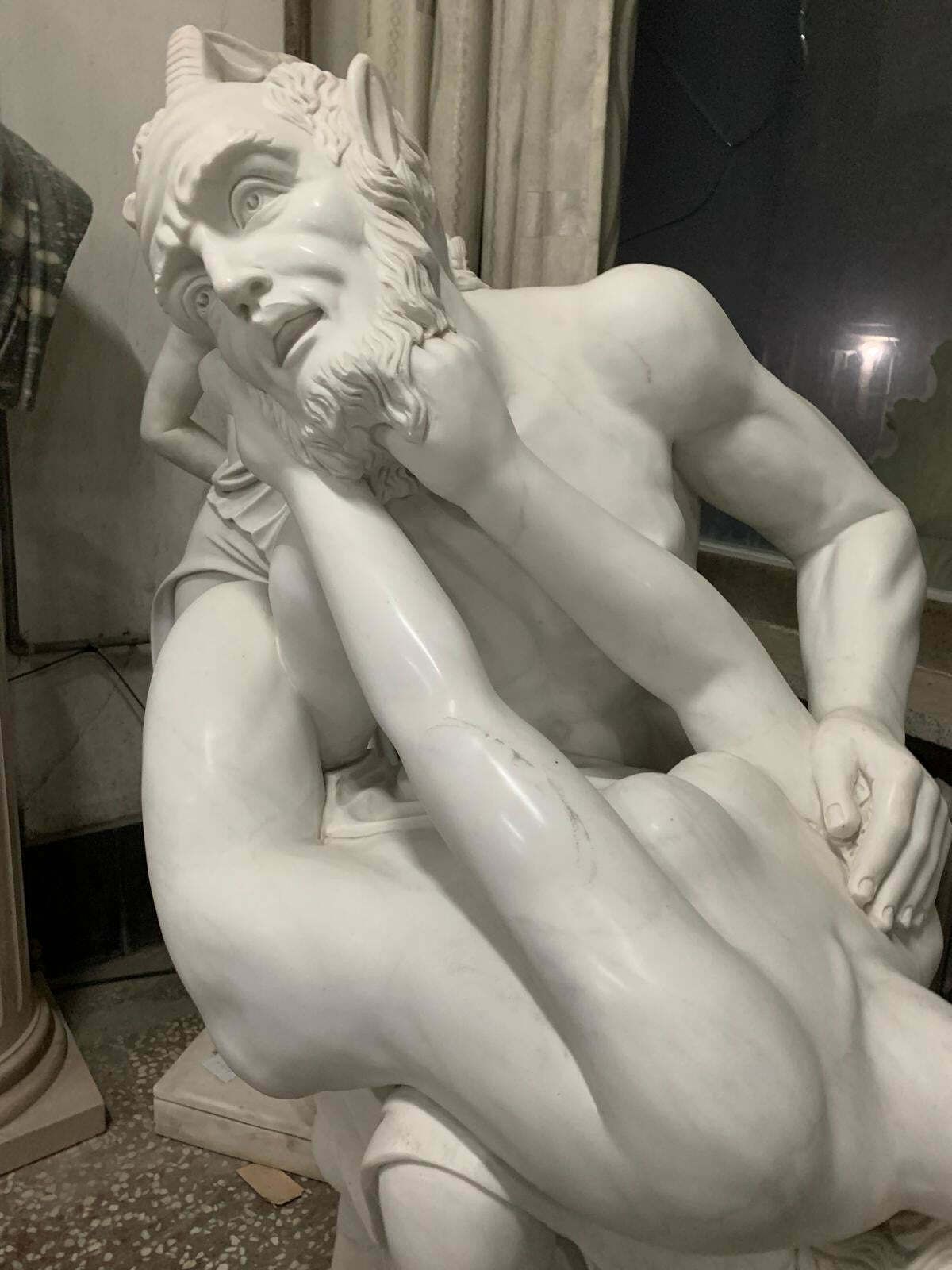 Beautiful, Italian Marble Sculpture, Early 1900’s photo Art