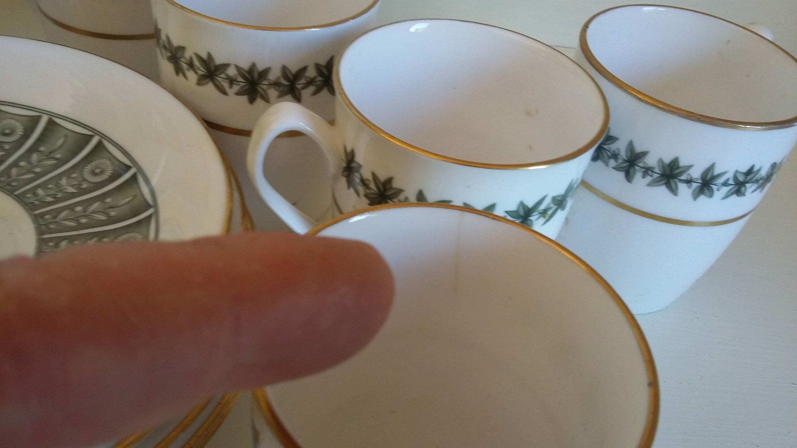 Spode Provence Coffee Set Service Bone China. photo vintage