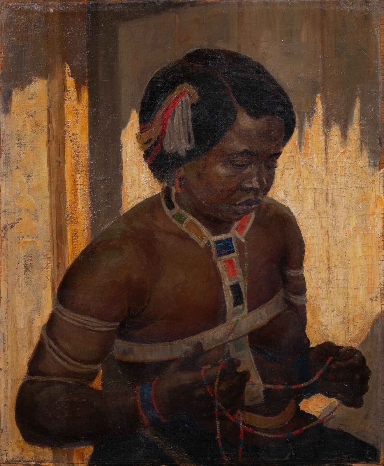 'South African Girl' Door Alfred Richard Martin (1871 – 1939), Brits Zuid Afrikaans photo buy