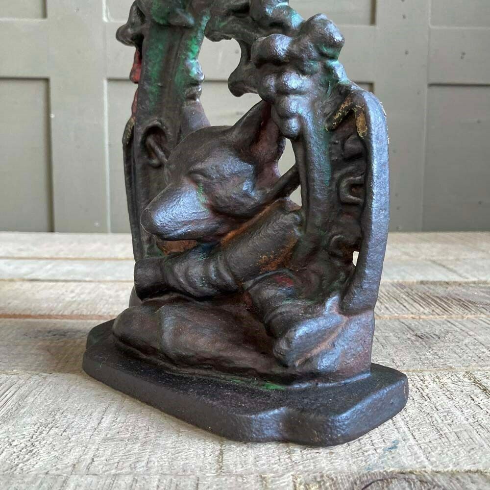 Victorian Fox Door Stop, 1800s photo furniture