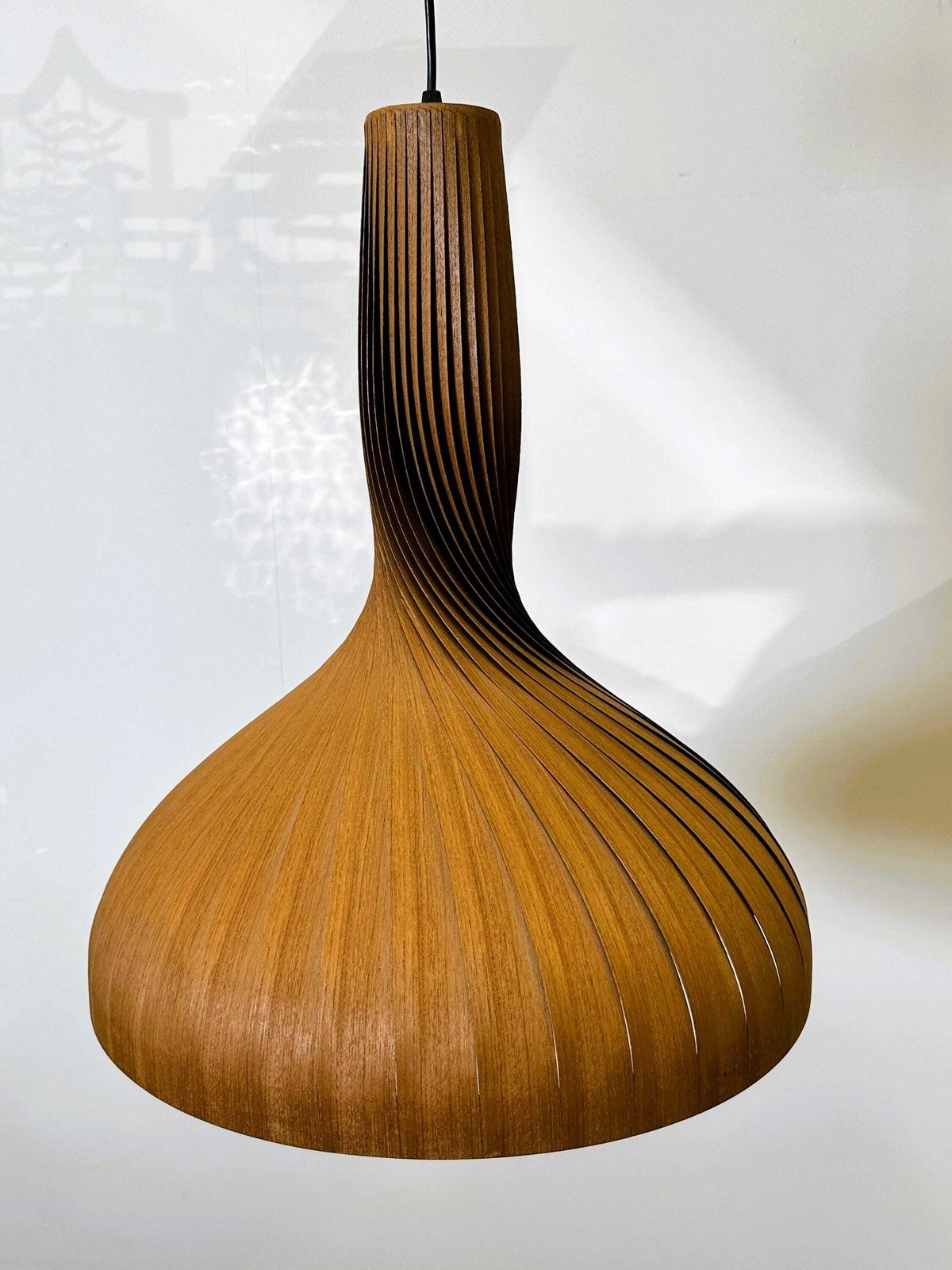 Swirling Pine Pendant By Hans Agne Jakobsson, Sweden, 1960s. photo vinterior