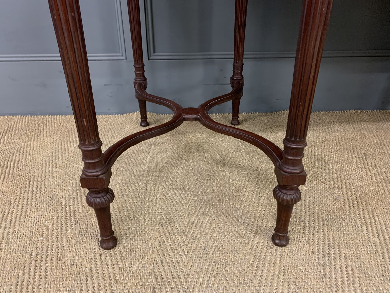 Inlaid Mahogany Writing Desk By Collinson And Lock photo 1950.0