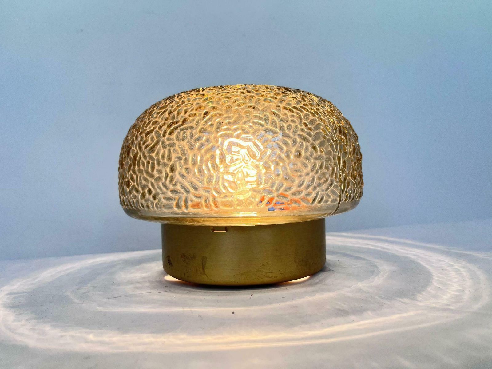 Midcentury Rare Flush Mount, Ceiling Or Wall Lamp, Germany, 1970s photo 289.0