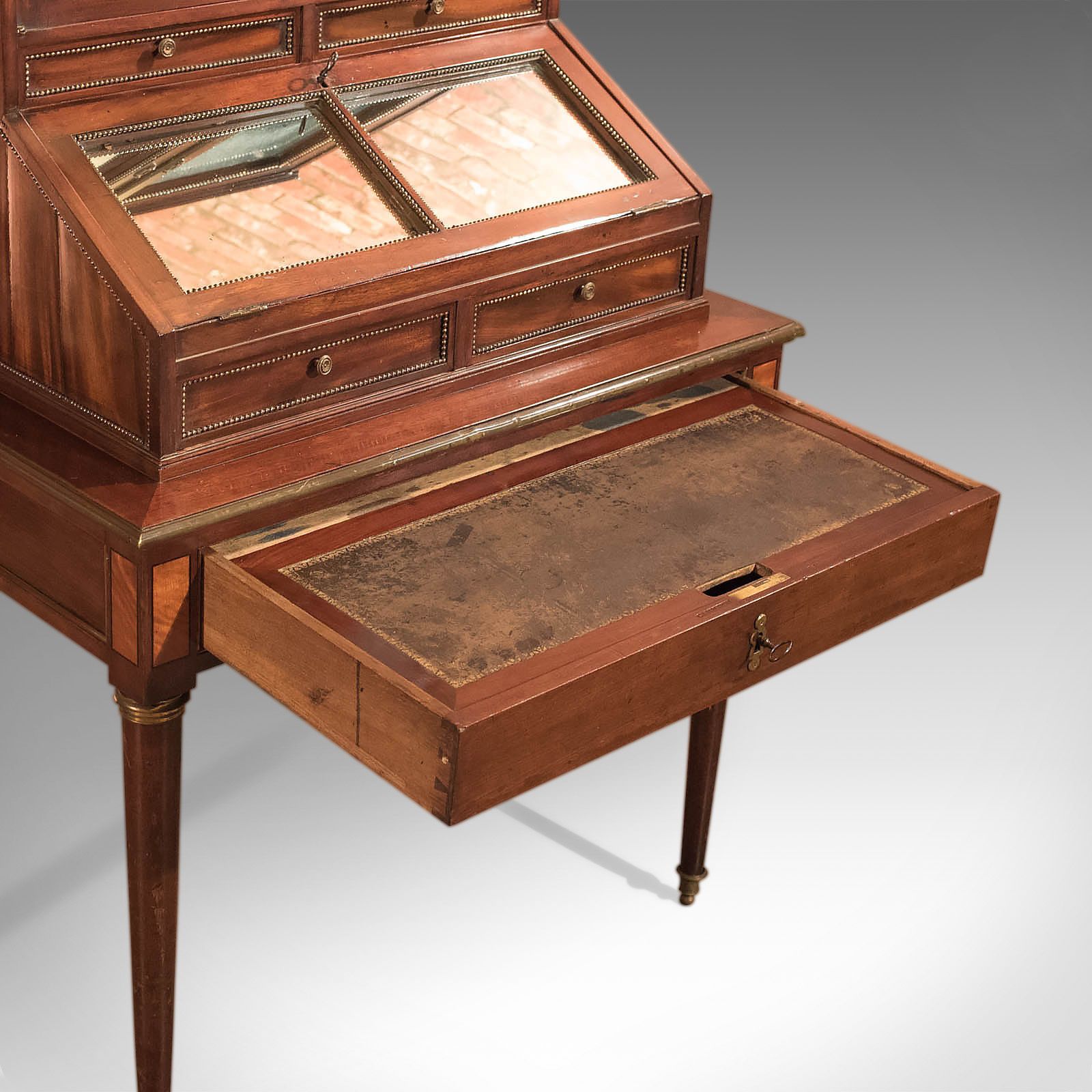 Antique Bonheur Du Jour, Gamichon A Paris, Rare Writing Desk, Table French C1800 photo buy