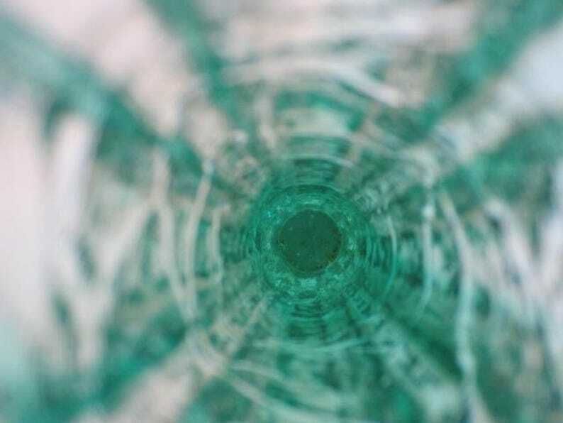 photo furniture Ice Glass Vase Mid Century Modern Schott Zwiesel, Germany 1960s