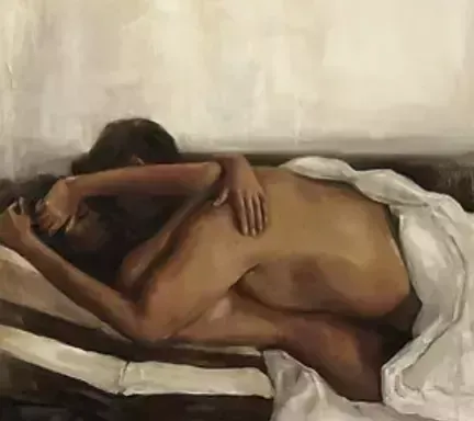 Meryem Tayganskaya, Nude Painting, Oil On Canvas, 21st Century photo for sale