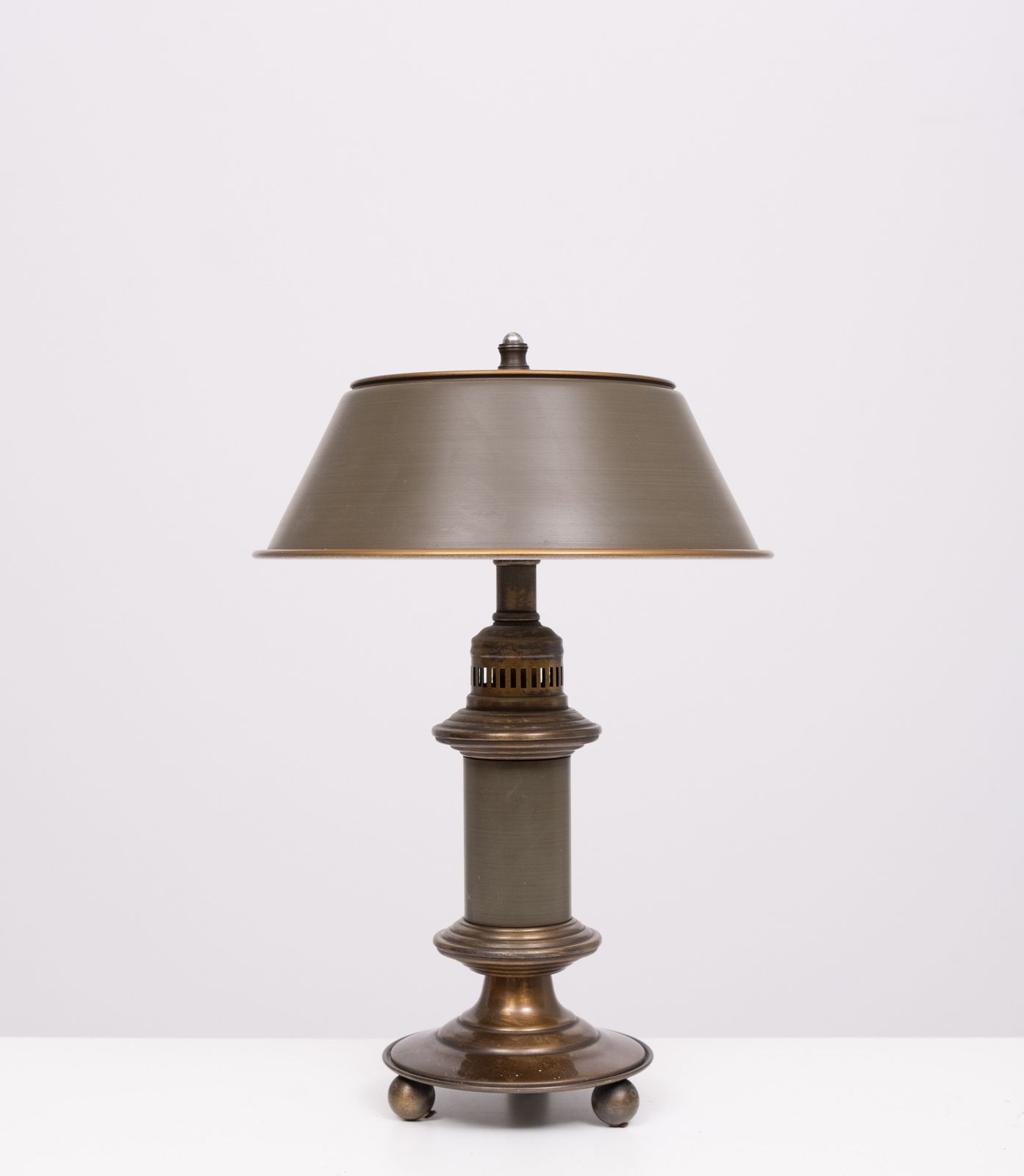 Klein Metalen Bouillotte Tafellampje, Jaren 1970, Vs photo buy