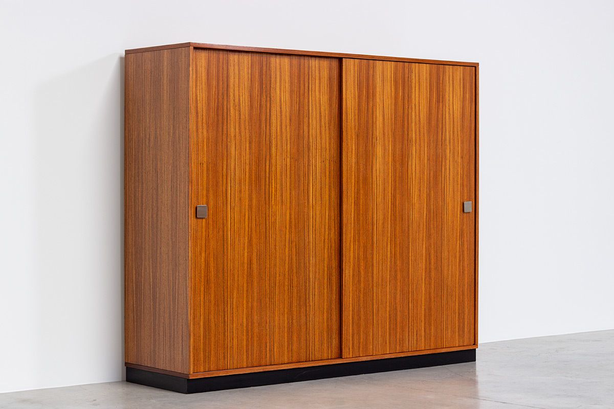 Alfred Hendrickx Zebrano Wood Wardrobe For Belform 1960 photo vinterior