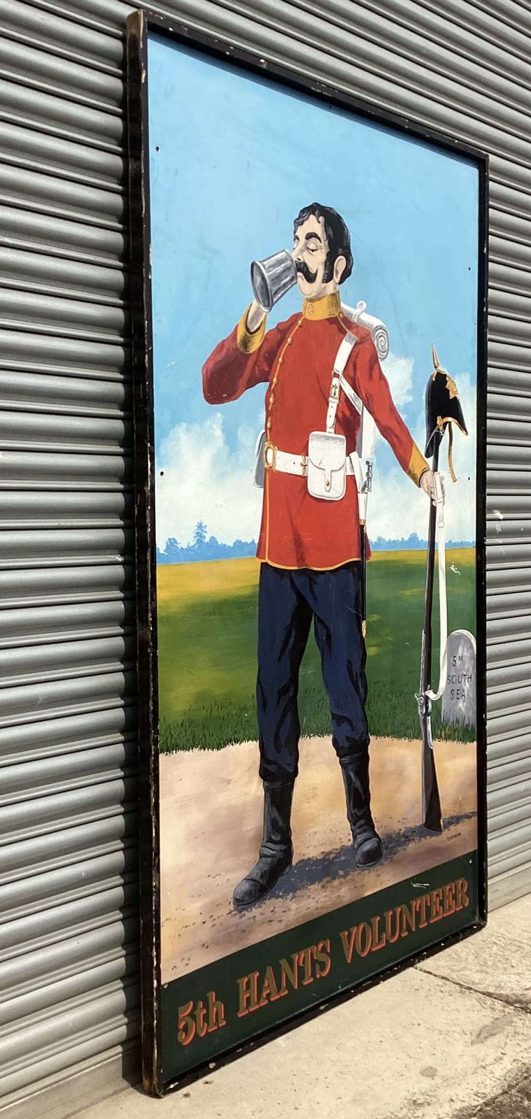Remarkable C20th Very Large Hand Painted English Pub Sign photo 1595.0