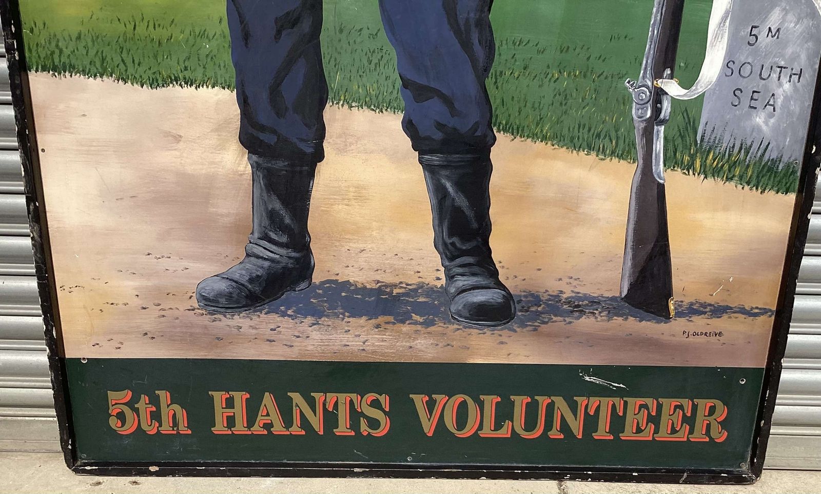 Remarkable C20th Very Large Hand Painted English Pub Sign photo vinterior