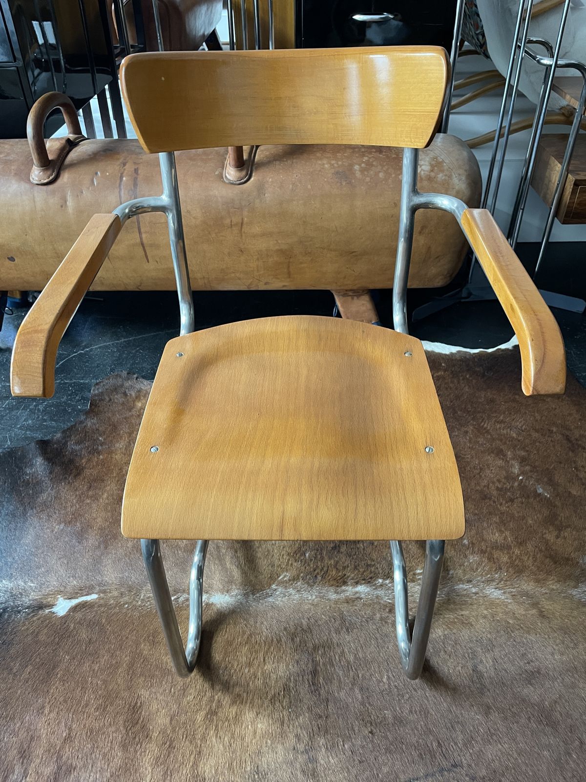 Czech Art Deco Tubular Steel Cantilever Chair By Ladislav Zak, 1930s