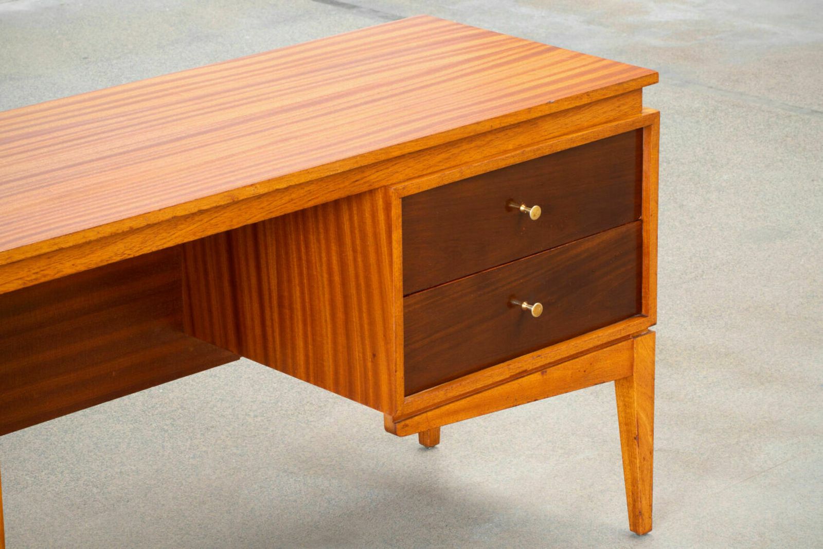 Original Vintage 1960s Peter Hayward For Uniflex Wooden Study Desk photo furniture