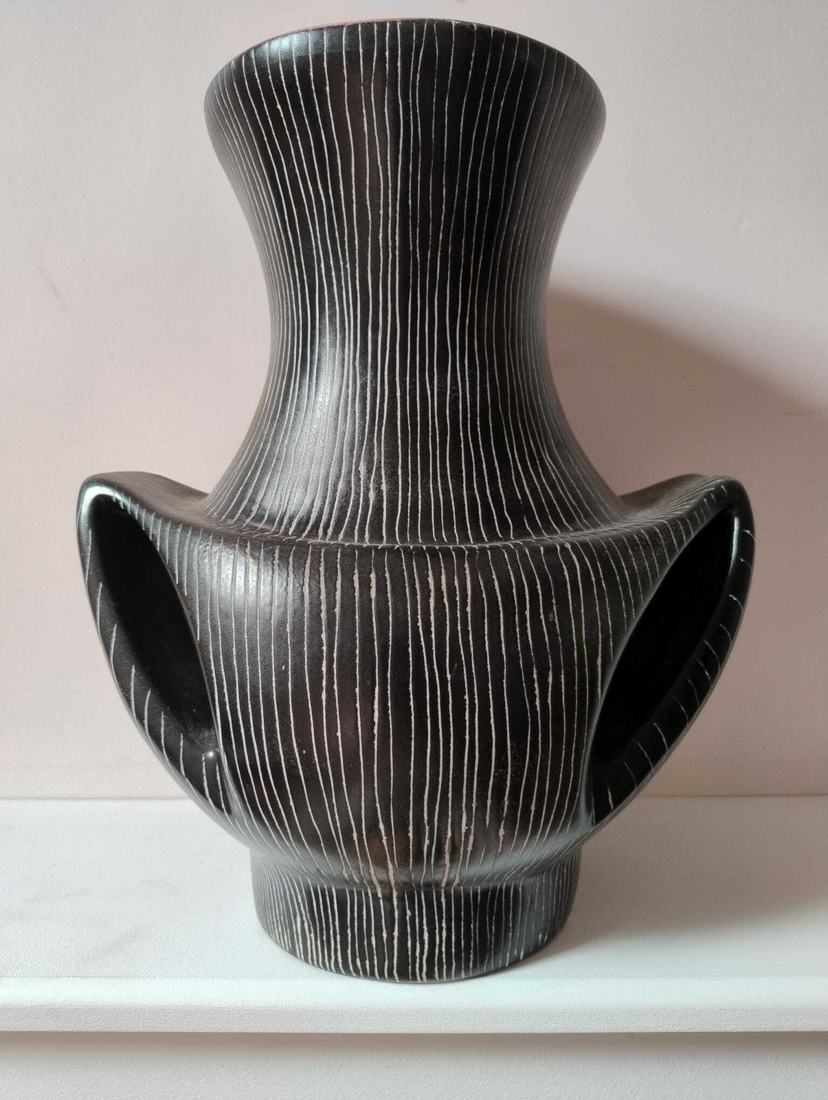 Large Jean De Lespinasse "Oreilles" Vase Design Number 880 France C1960 photo Home Decor