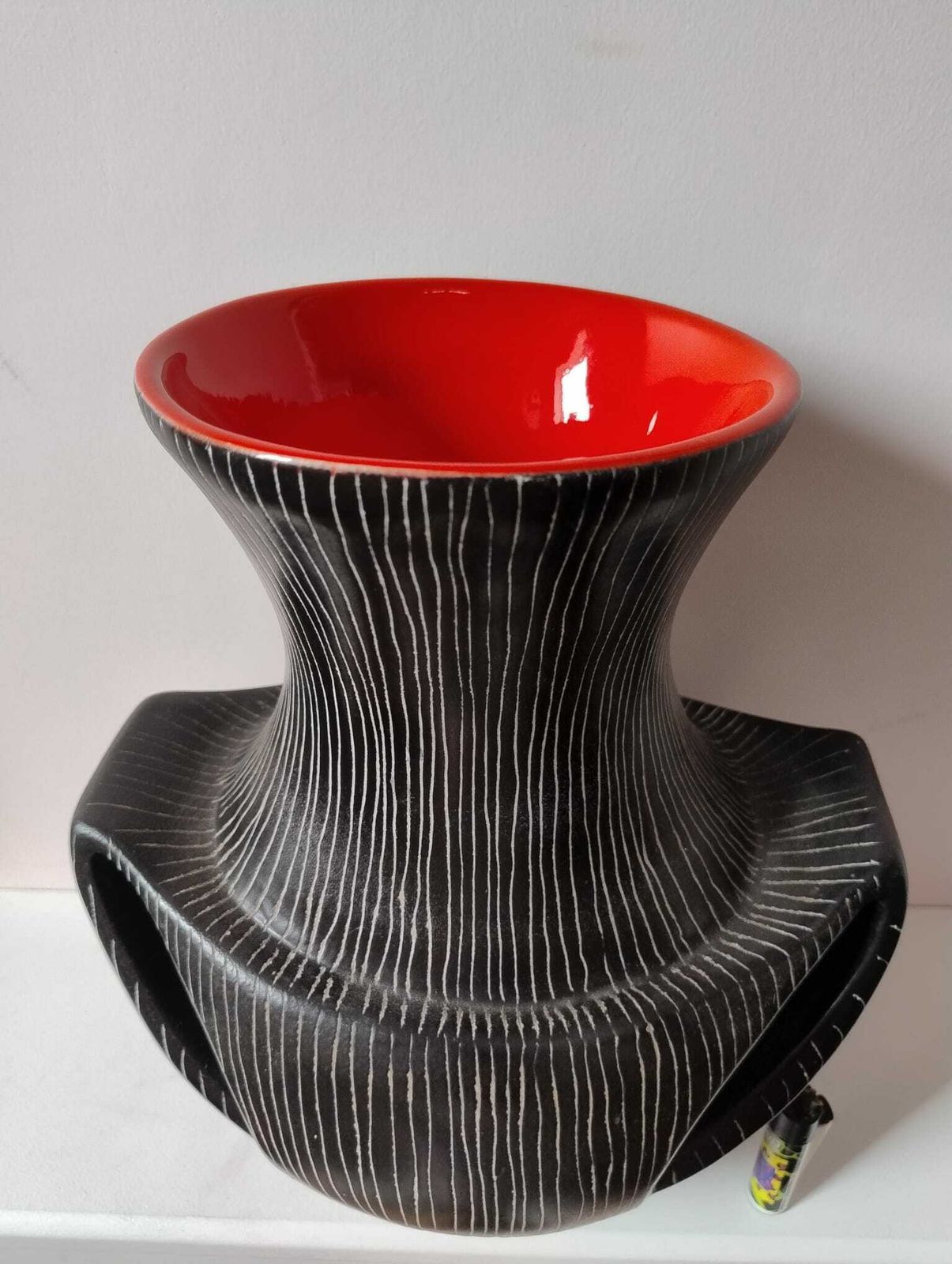 Large Jean De Lespinasse "Oreilles" Vase Design Number 880 France C1960 photo for sale