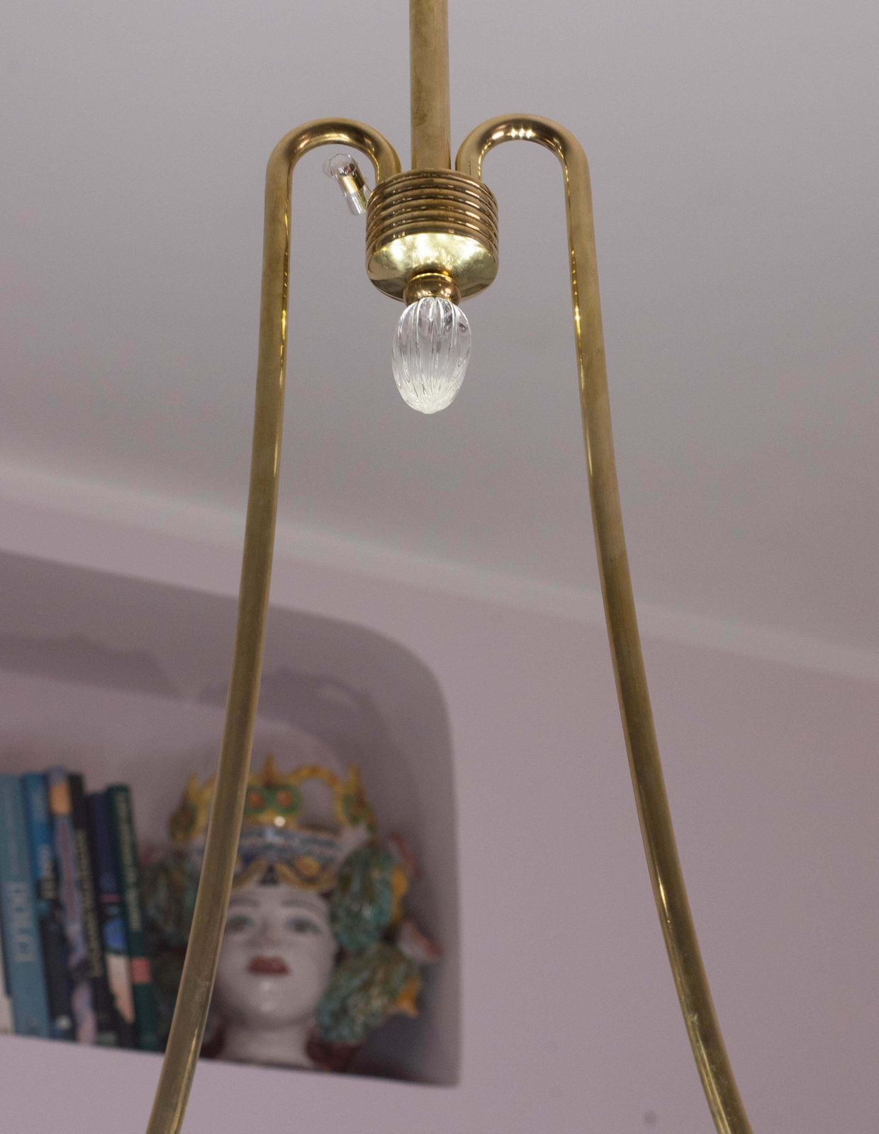 Lighting Museal 10 Light Art Deco Murano Glass And Brass Chandelier By Ercole Barovier photo