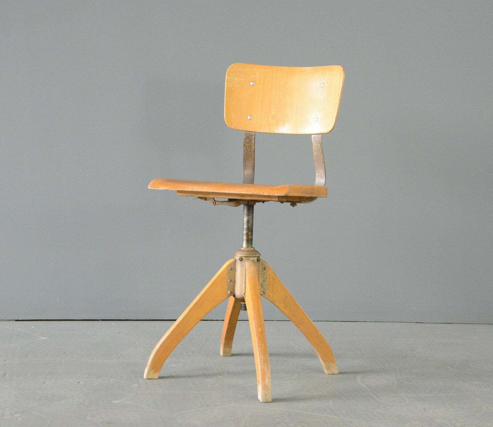 Ama Elastik Factory Chair Circa 1930s photo Furniture
