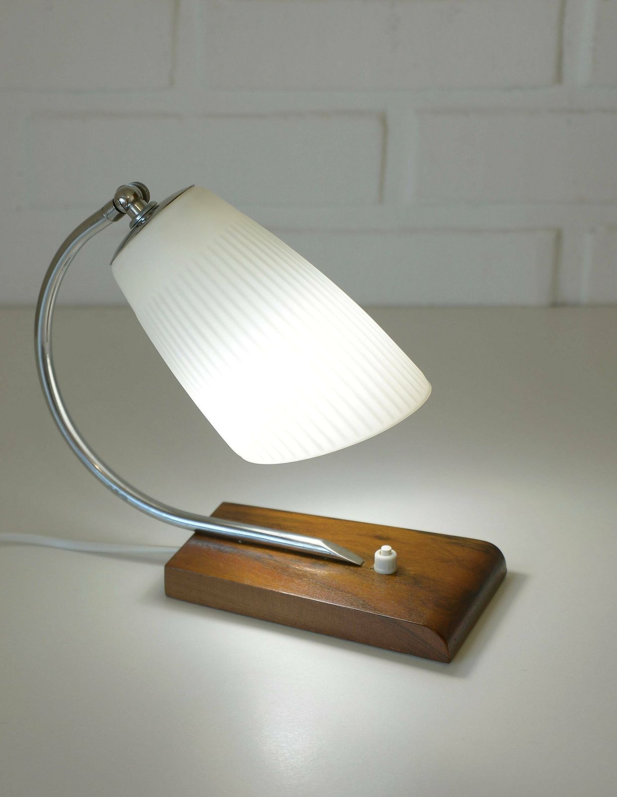 Vintage Desk Lamp / Wooden Table Light / Mid Century Modern / Bedside Fixture / Scandinavian Style / Yugoslavia 1960's / Space Age / Mcm photo buy