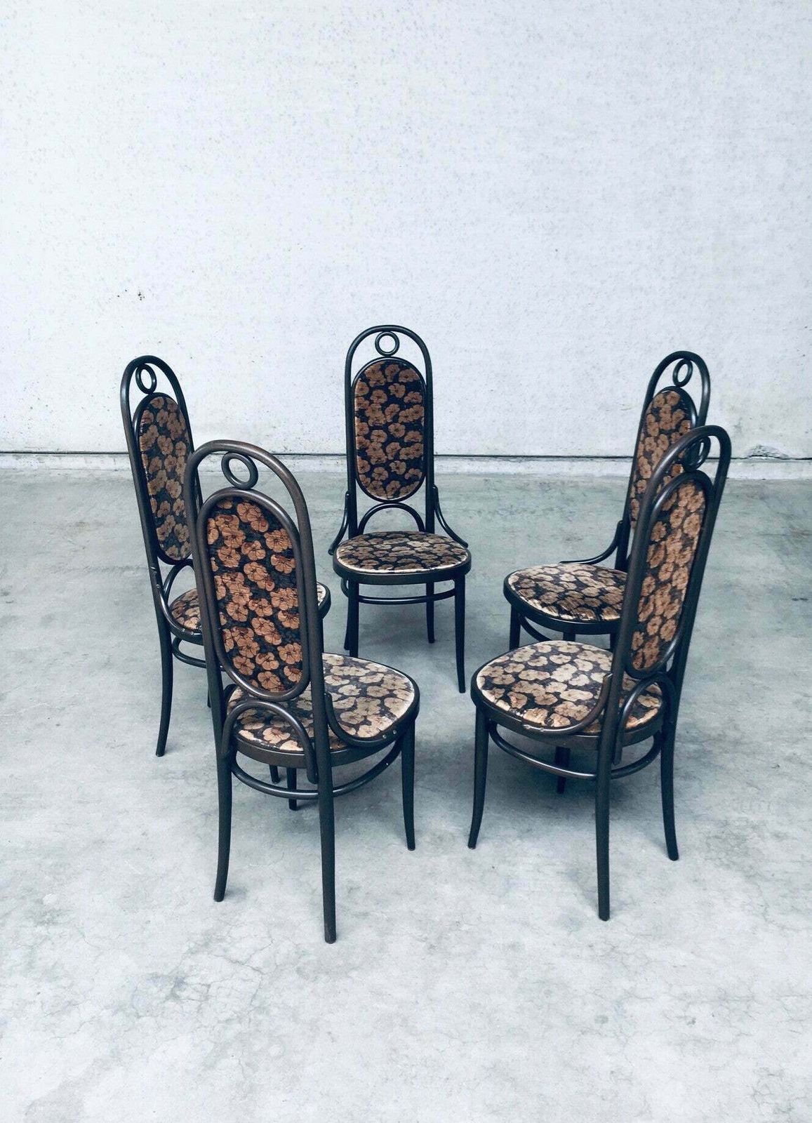 Thonet 79 Model 207r "Long John" Dining Chairs, 1979 photo vinterior