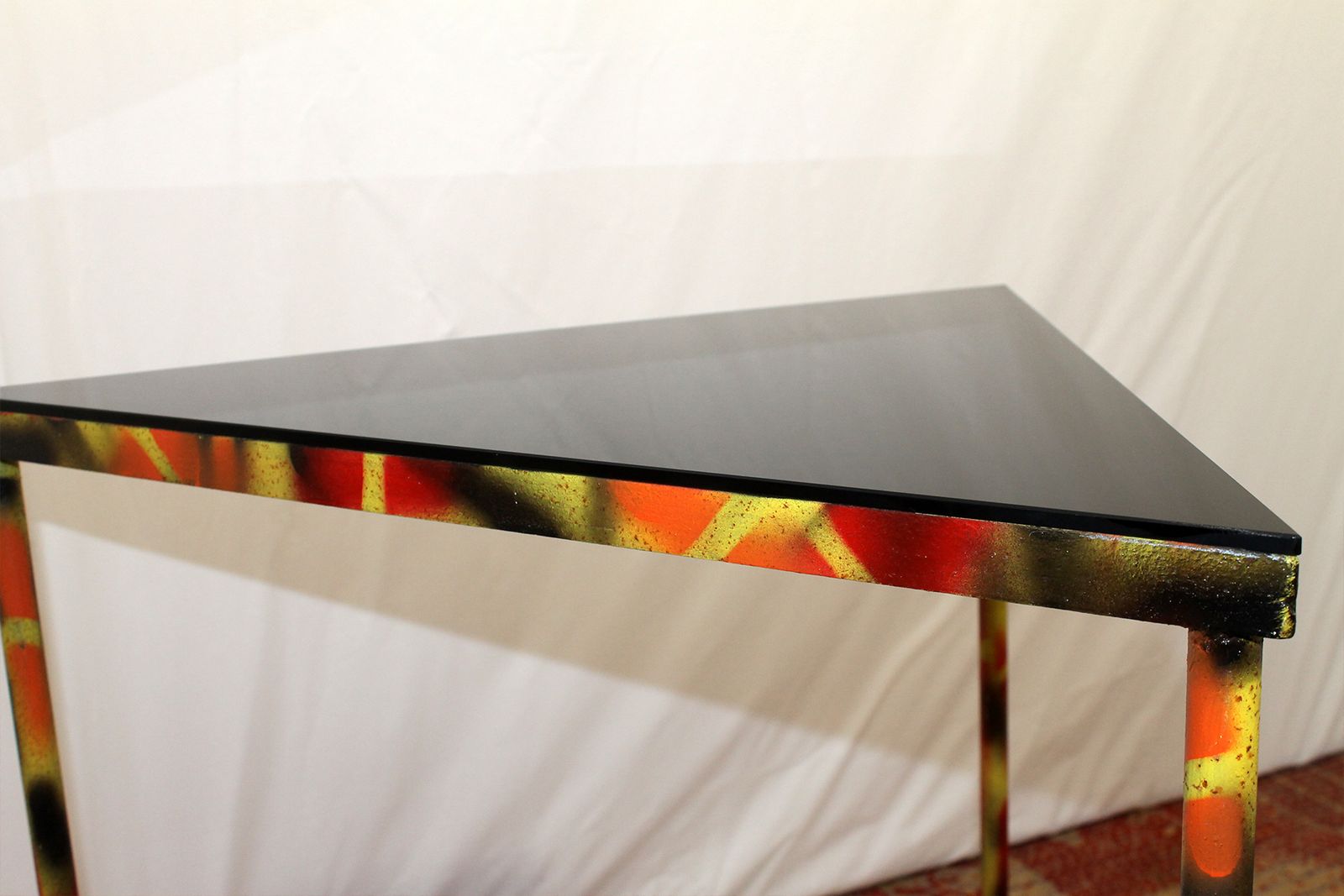 Eastern Bloc Industrial Side Table 1970s Czechoslovakia photo Furniture