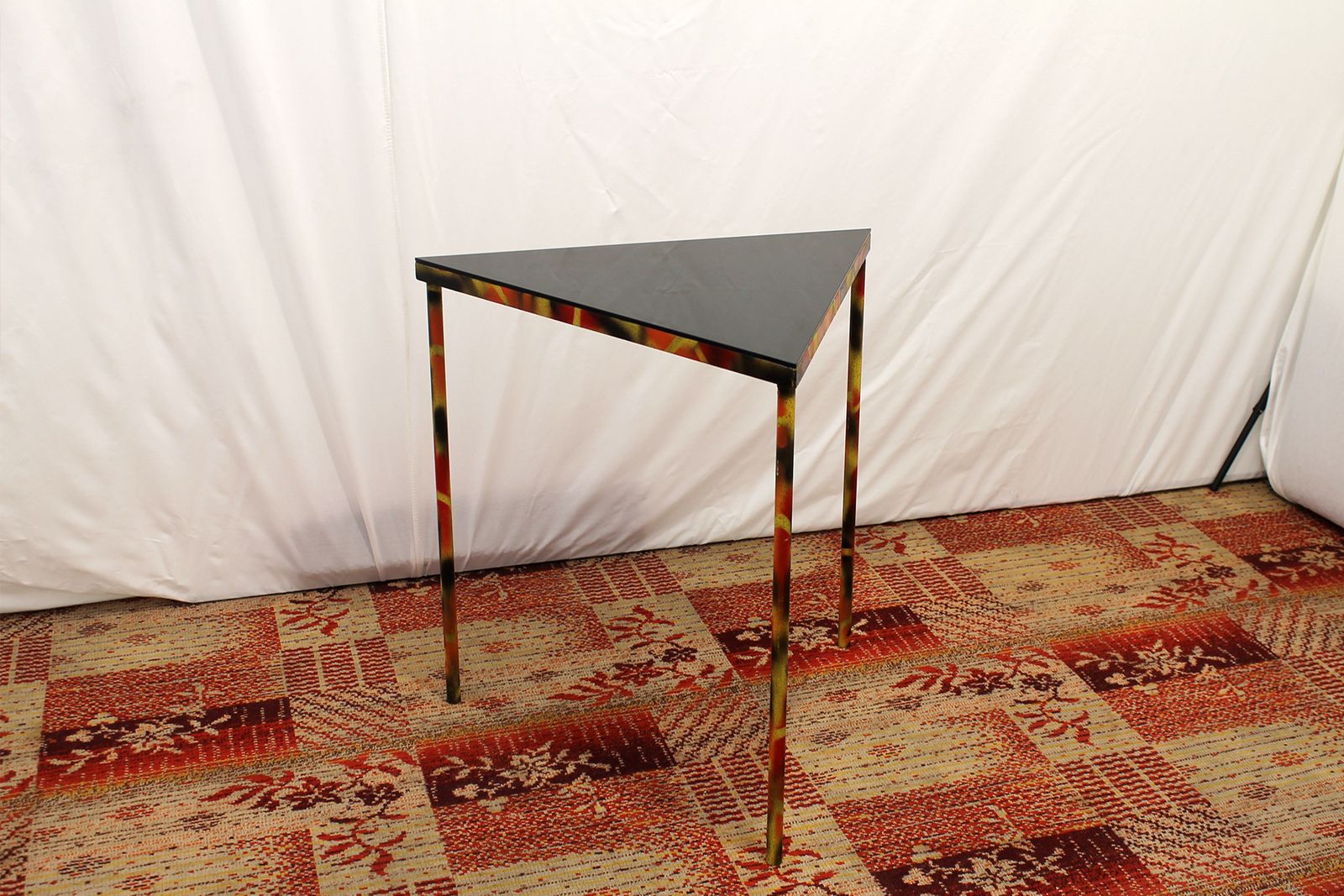 Eastern Bloc Industrial Side Table 1970s Czechoslovakia photo vintage