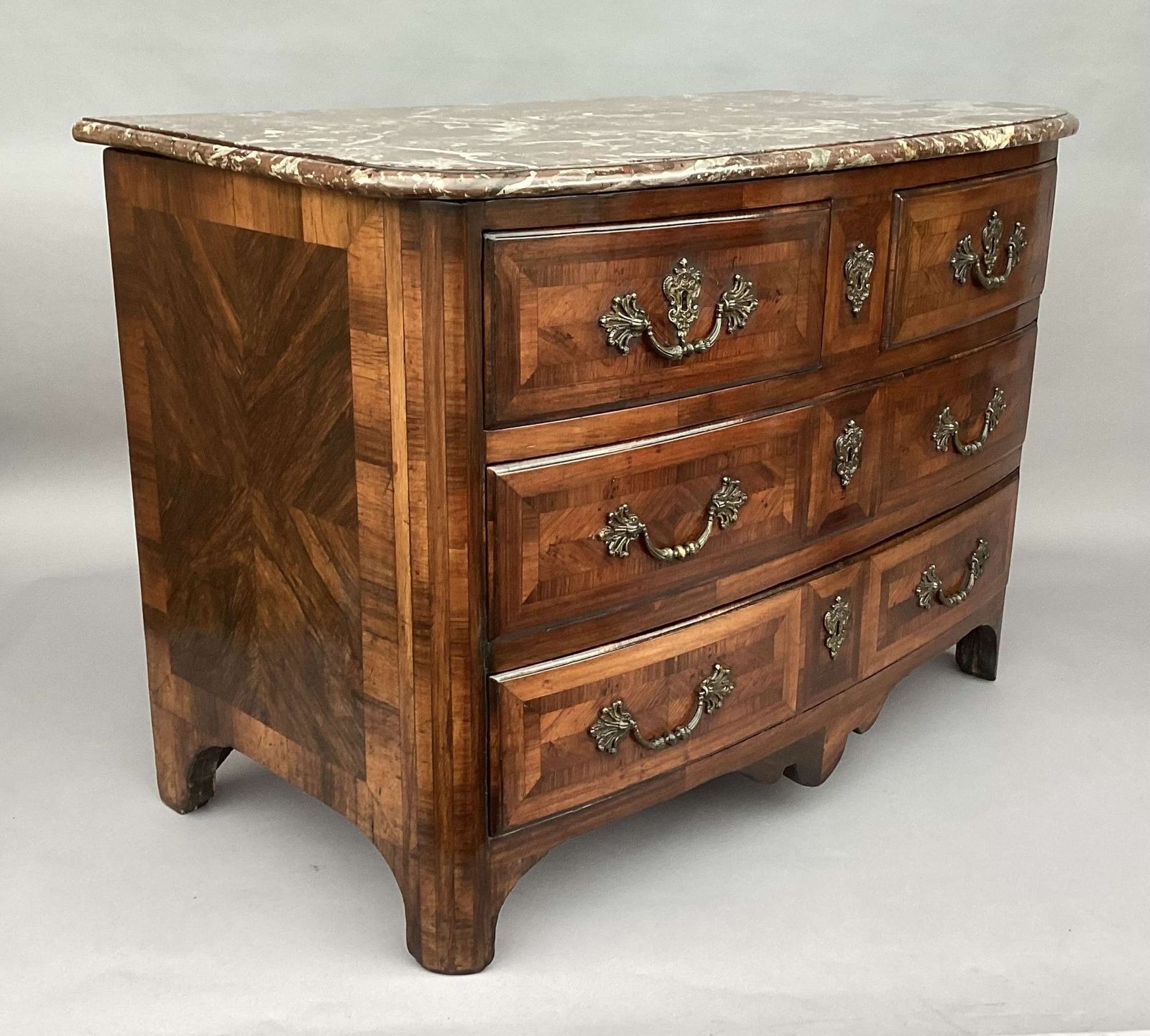 Impressive C18th Louis XV Kingwood Bow Fronted Commode photo Furniture