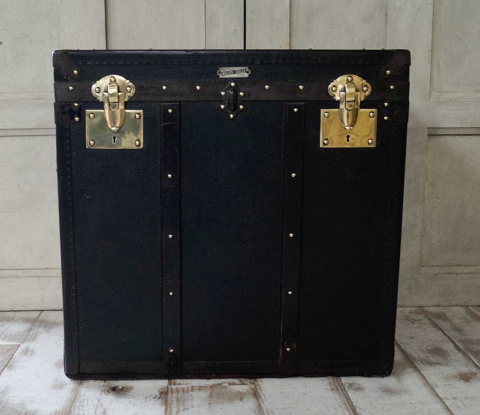 Antique "Malles Gisler Paris” Travel Trunk