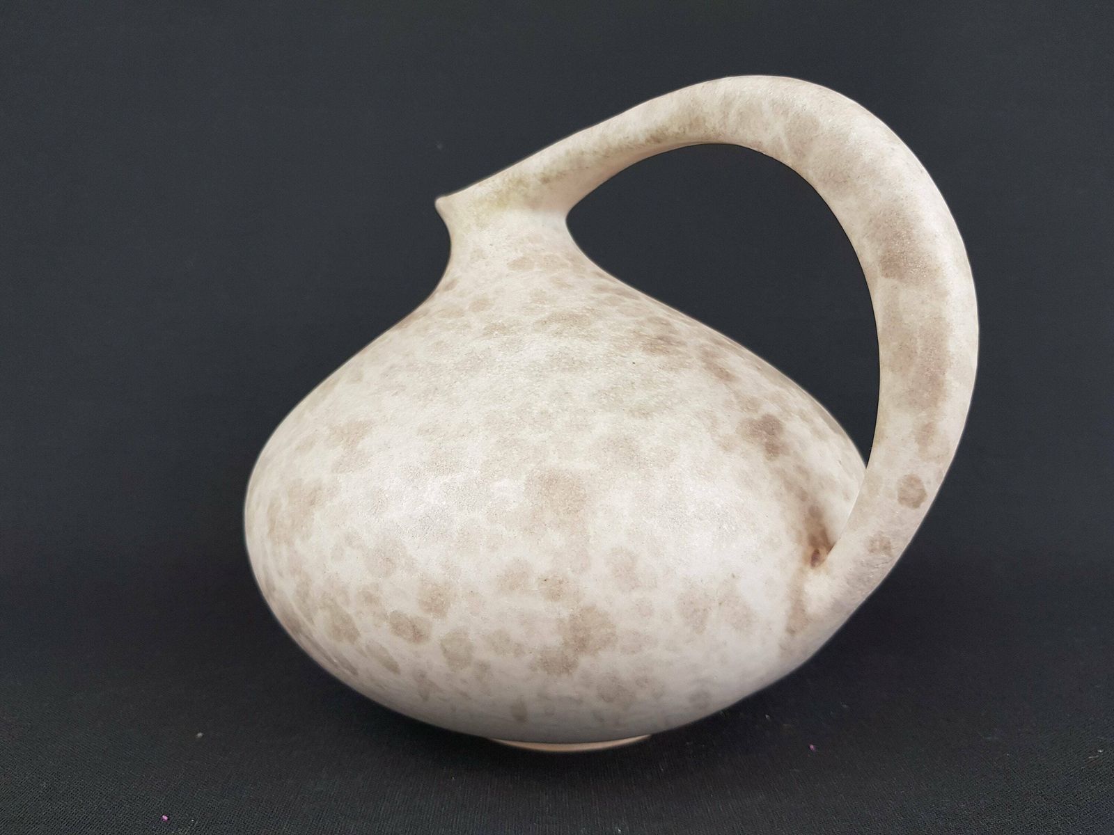 Vintage Ruscha Keramik Iconic Beige Pitcher Vase 313 West German Pottery 1960 1970s photo Home Decor