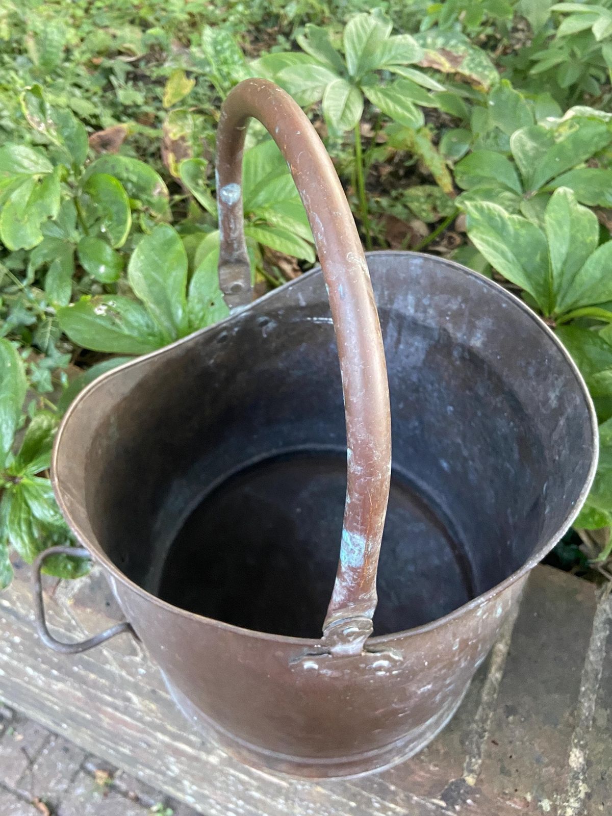 Super Vintage Brass Coal Bucket, Coal Scuttle, Metal Bucket, Planter, Plant Pot photo Home Decor