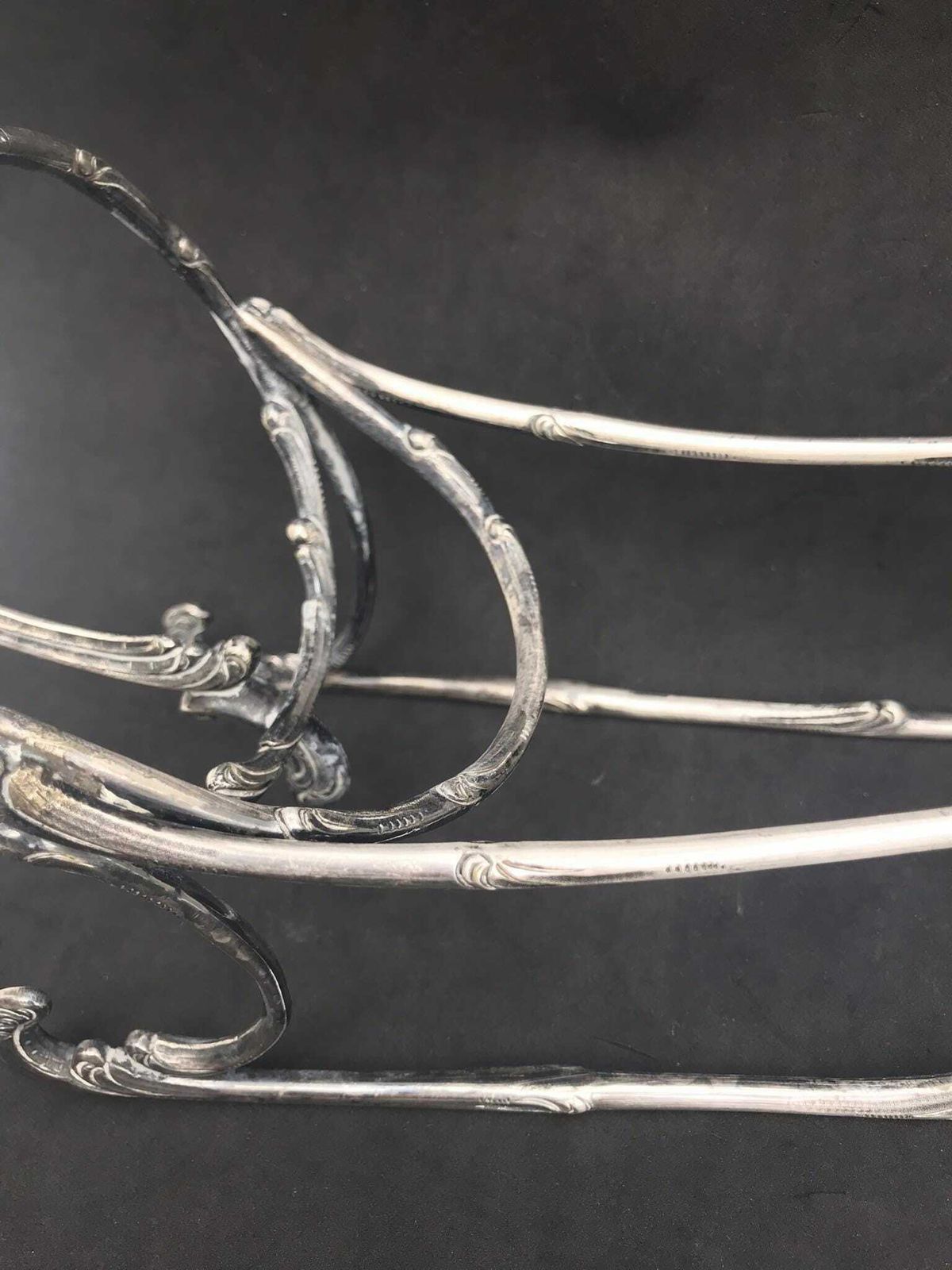 photo furniture Wine Holder Cradle Bottle Stand Wiskemann Orfèvrerie Belgium. Wine Cradle, Wine Holder Stand Bar Accessories Gift For Him Bar Tools