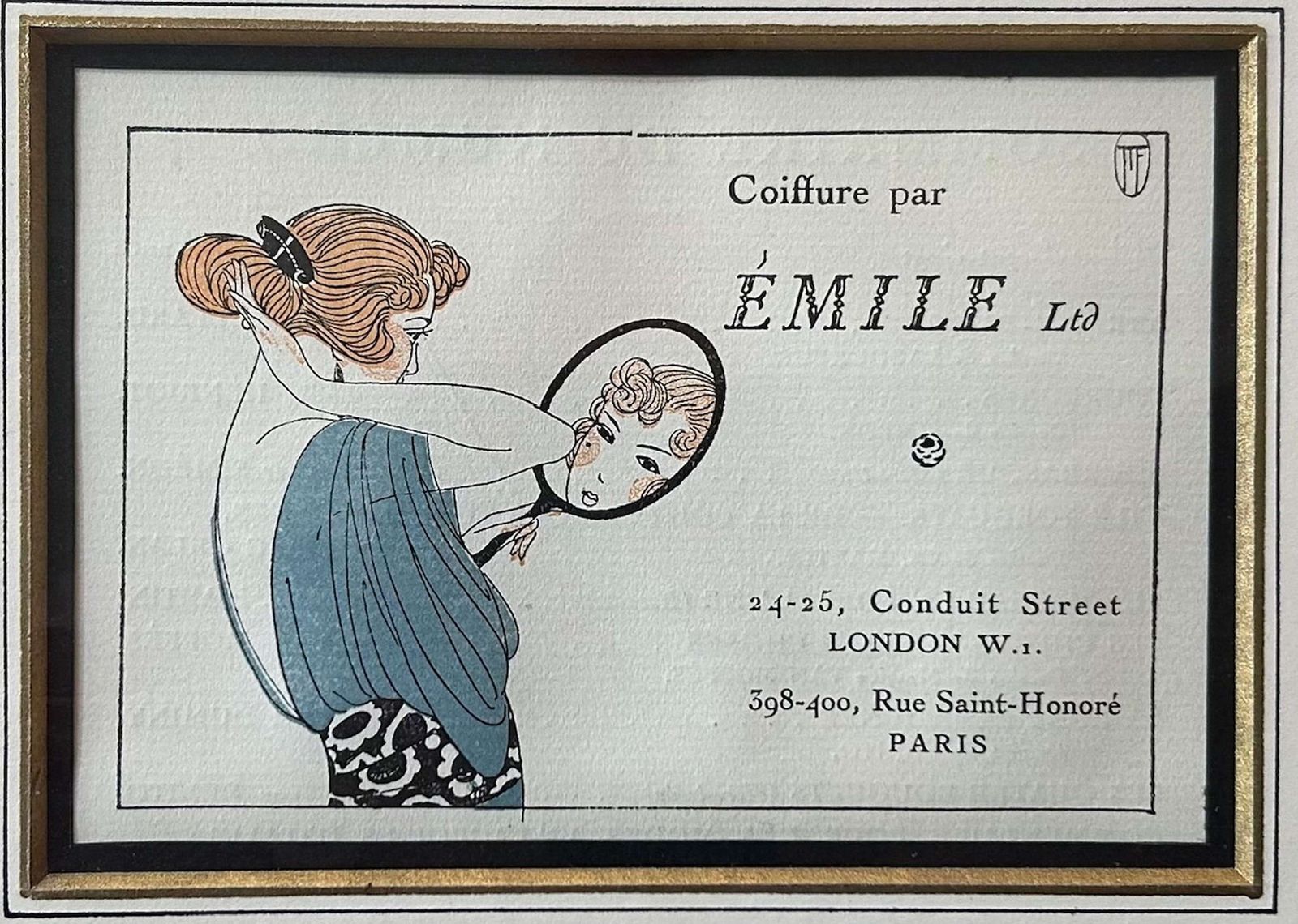 A Set Of Six Highly Decorative Art Deco French Advertising Prints photo vintage