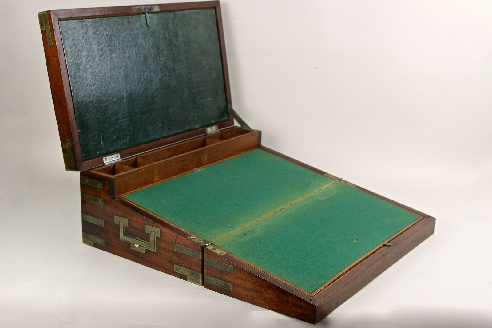 Home Decor 19th Century Victorian Writing Slope/ Travel Desk, Brass Bound, Uk Ca. 1815 photo