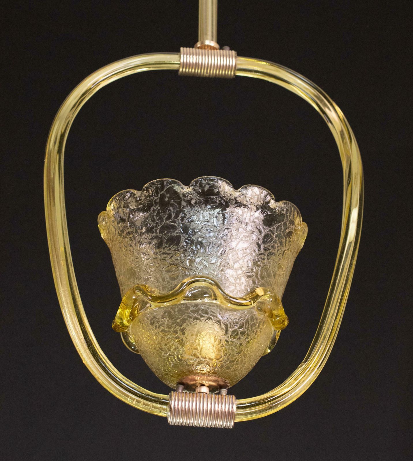 Very Rare Amber Art Deco Barovier E Toso Chandelier, 1940 photo 3481.0