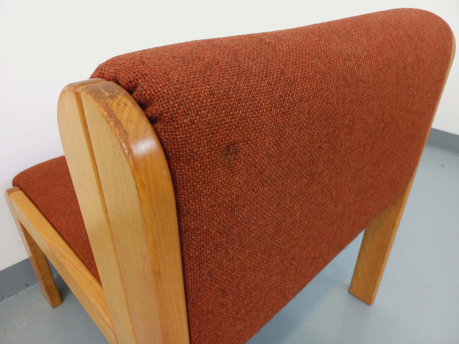photo furniture Fröscher Fireside Chair In Wood And Fabric