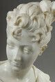 6334.0 Bust Of A Woman In Marble, Henri Emile Allouard (1844 1929) photo