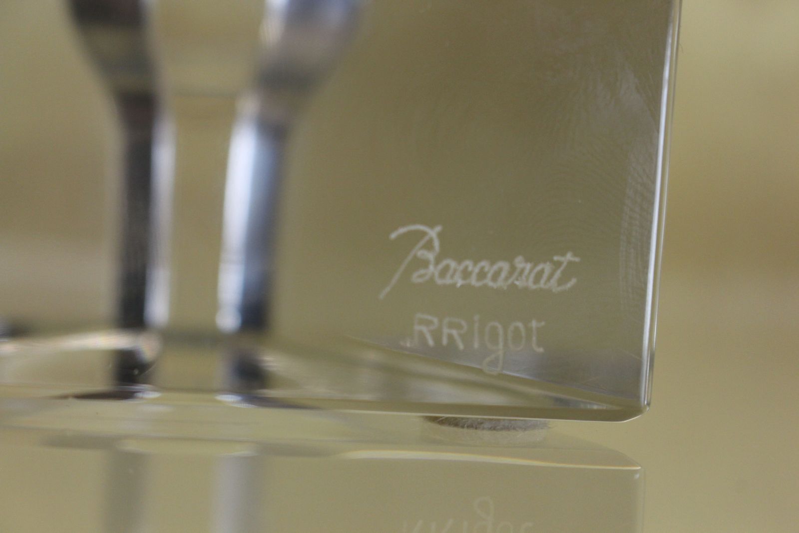 Baccarat Glass Encounter By Robert Rigot 26cms photo buy