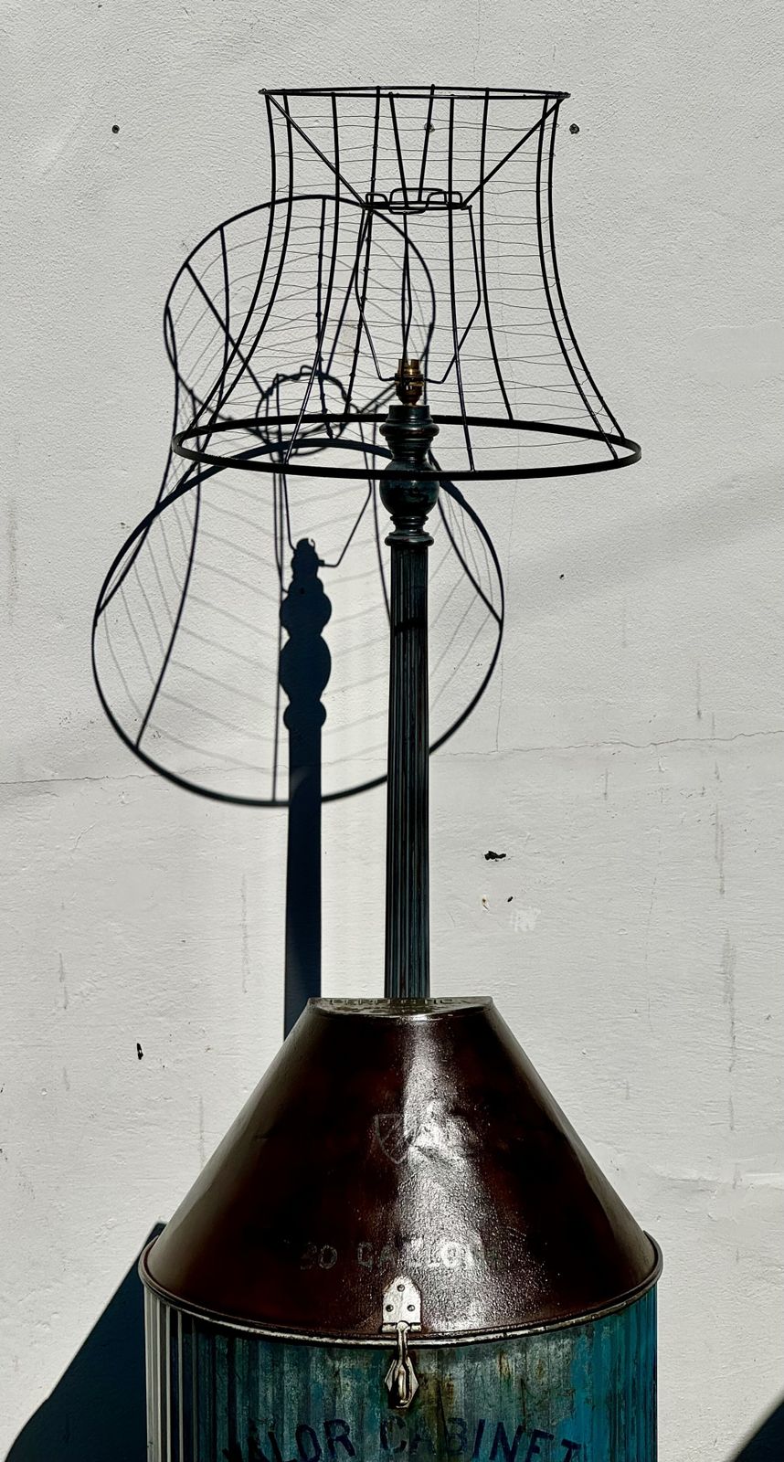 1930s Royal Daylight Oil Drum Lamp photo for sale