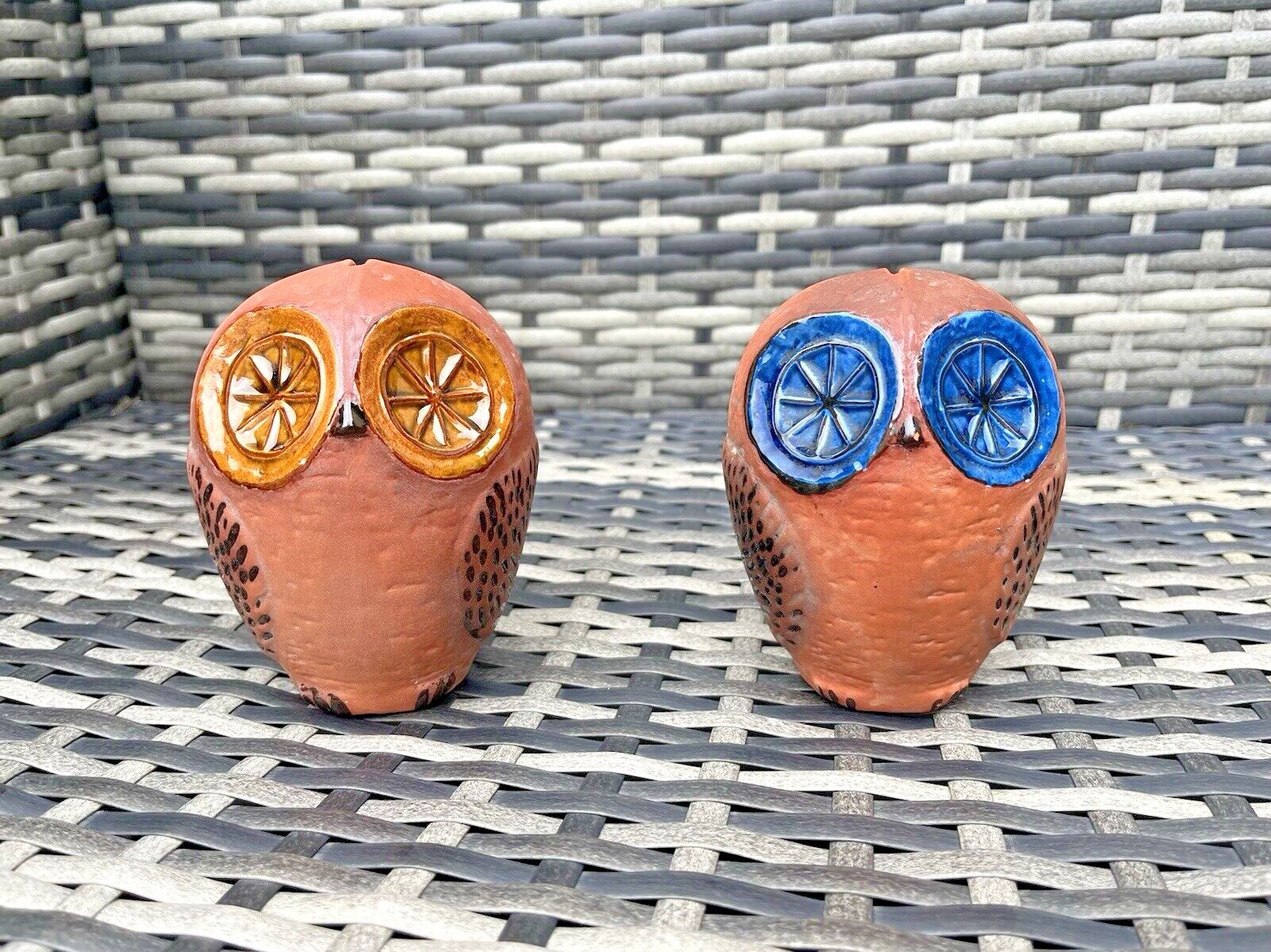 photo for sale V.Rare 60's Mid Century Modern Swedish Rorstrand Folk Blue Owl Money Bank Box