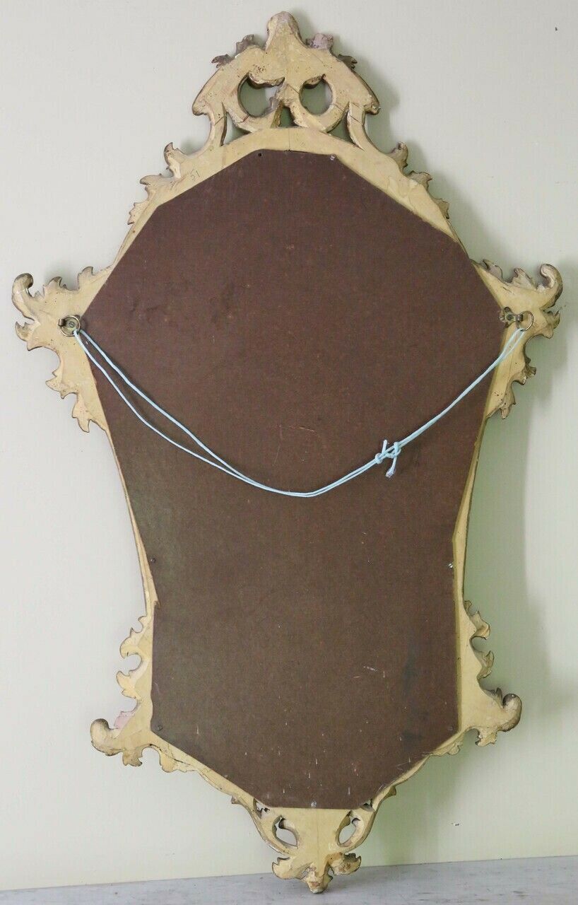 Antique C1900 Gilt Wood Overmantle Wall Mirror – High Quality Ornate Design photo Home Decor