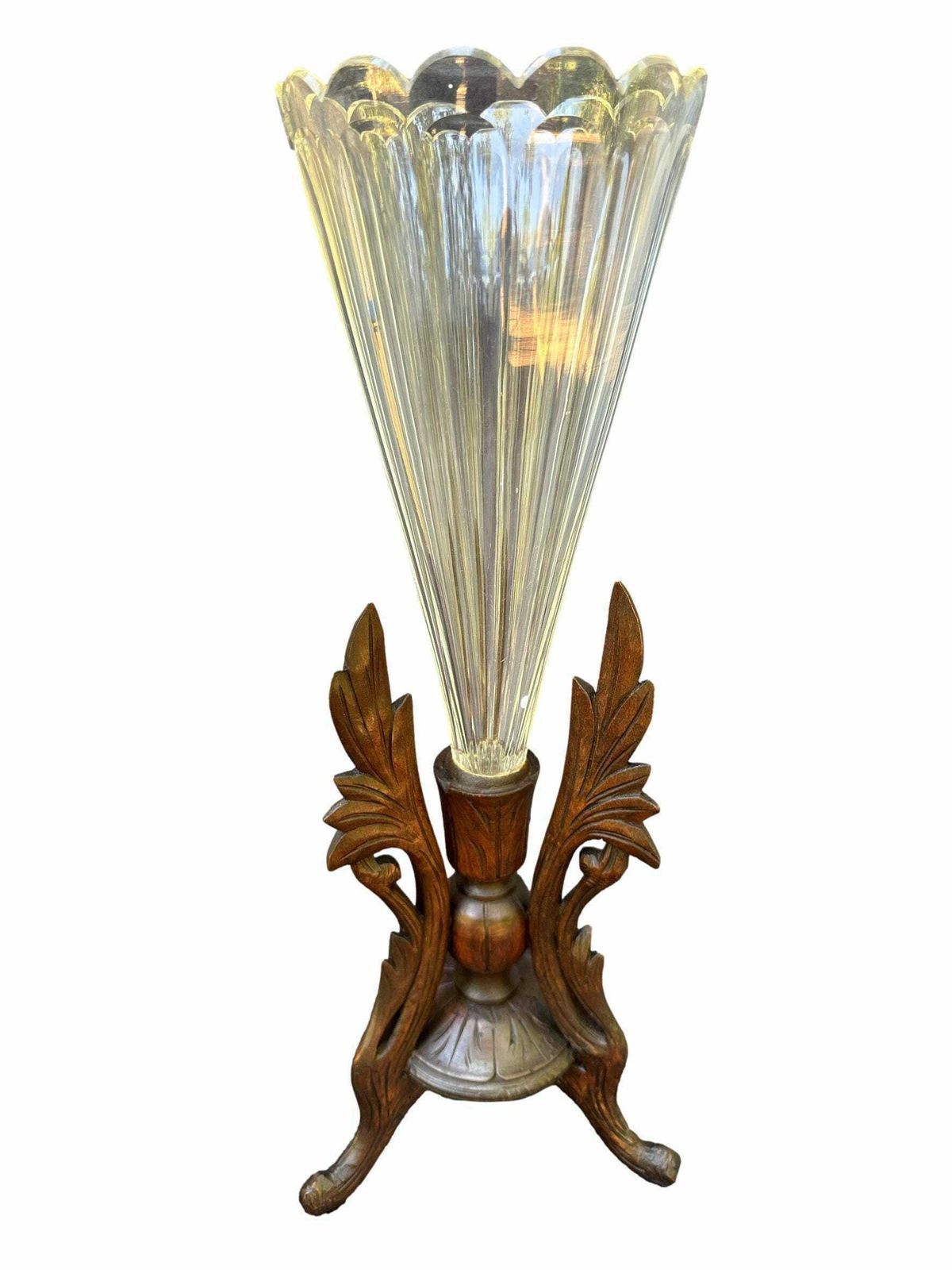 French Antique Pair Of Black Forest Crystal Vases 19th, French Decoration photo 516.0