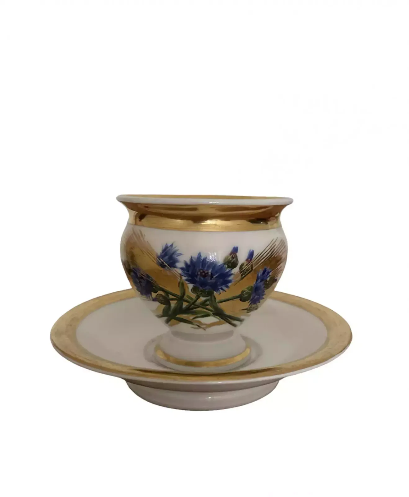 Royal Copenhagen Empire Style Cup And Saucer   19th Century Porcelain, Denmark photo 1067.0