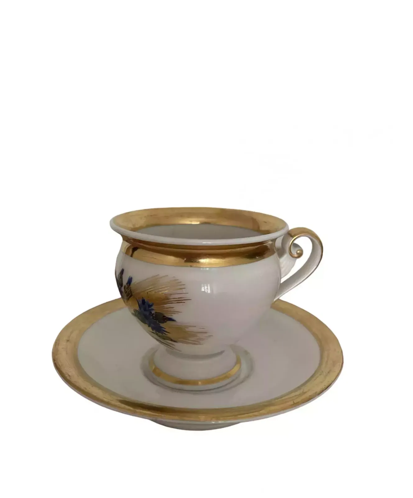 Royal Copenhagen Empire Style Cup And Saucer   19th Century Porcelain, Denmark photo buy